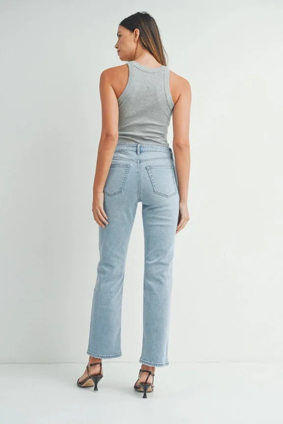 LILY LIGHT STRETCH STRAIGHT CALSSIC FIT DENIM JEANS
