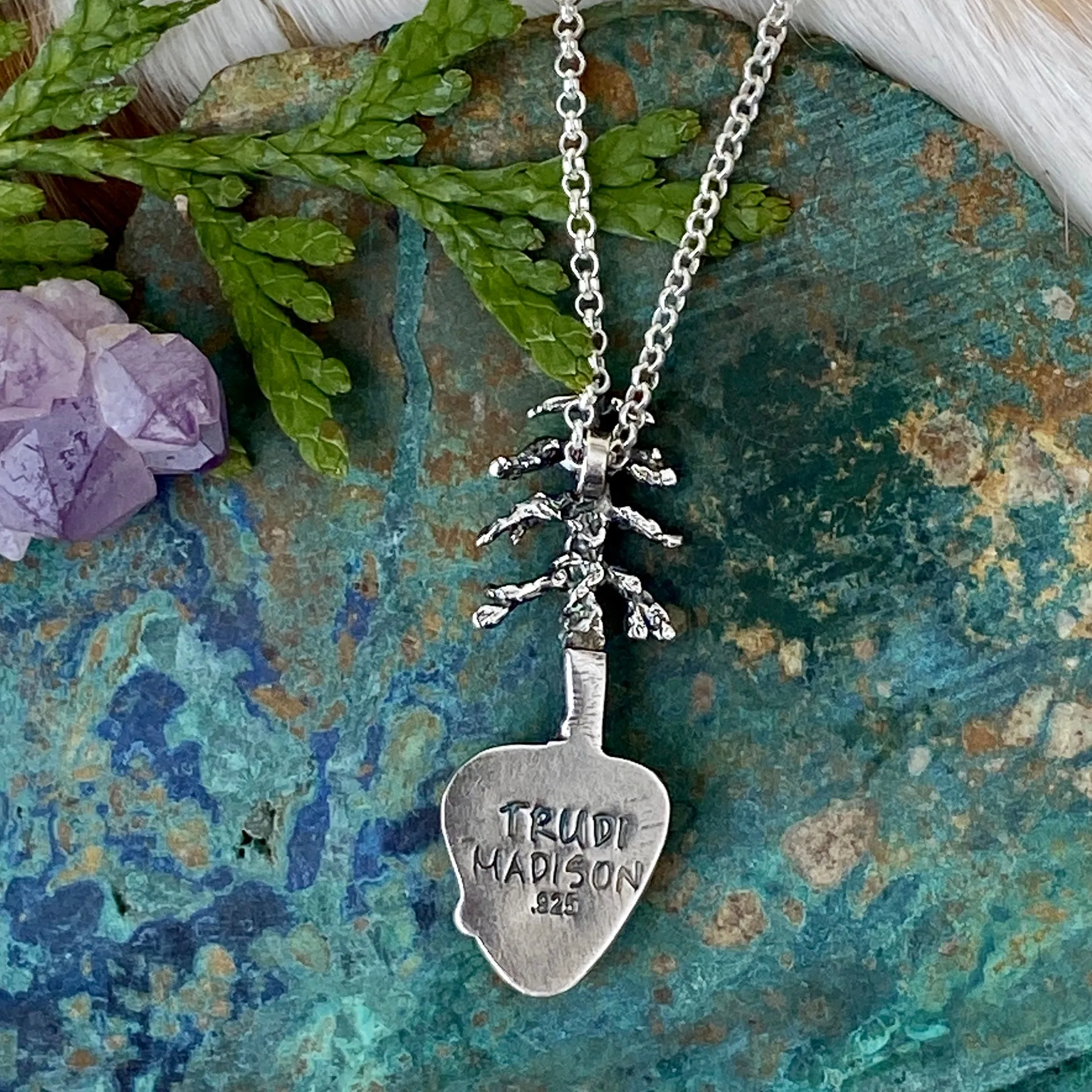 Lone Pine "7 Dwarves Turquoise" sterling silver necklace