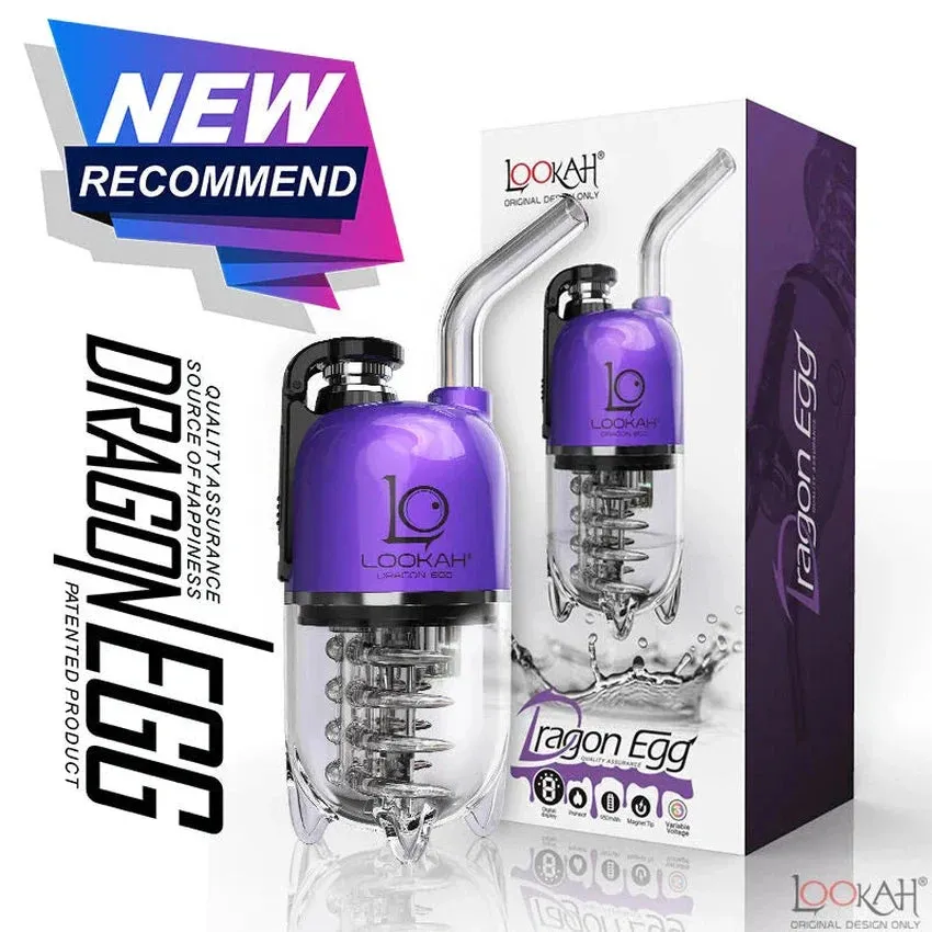 Lookah Dragon Egg E-Rig Vaporizer - Various Colors - (1 Count)