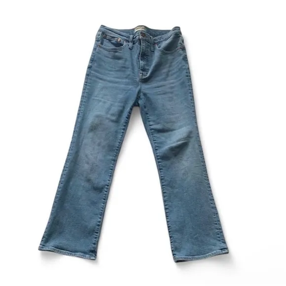 Madewell Cali Demi boot capri pants light wash size 28 casual western jeans