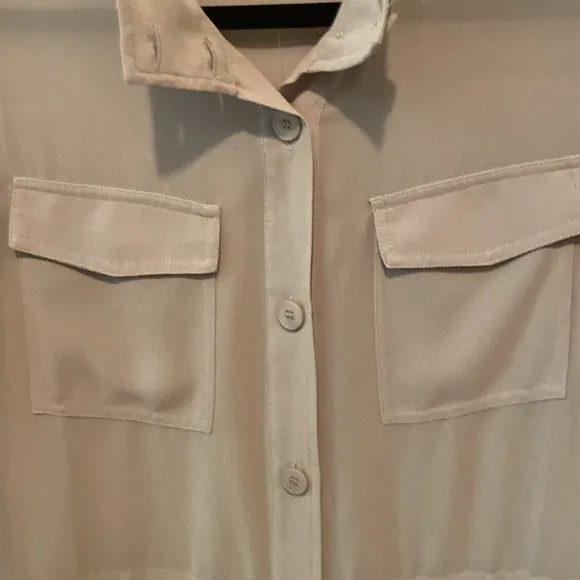 MarlaWynne Wynne Layers Chiffon Safari Jacket Linen Size Small