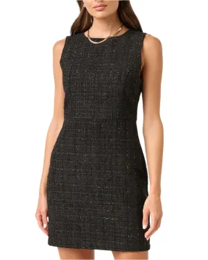 Meet Me in the Lobby Tweed Mini Dress