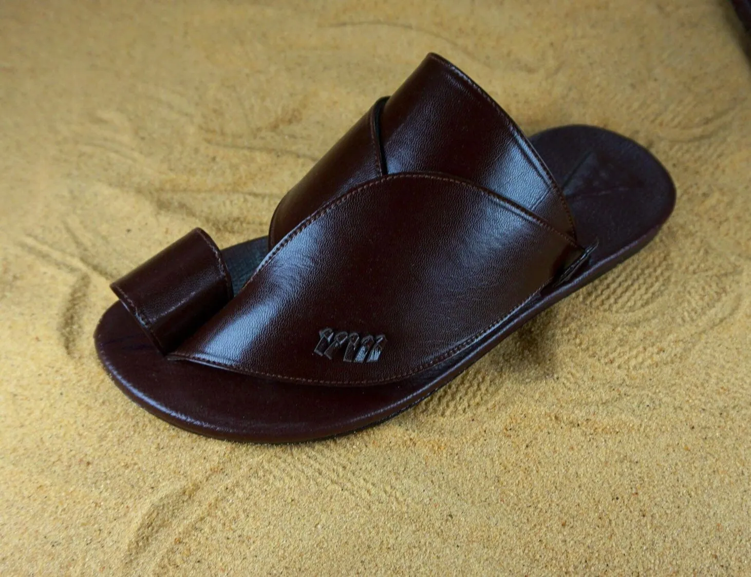 Mens Black Vegan Leather Sandals ~ SandCruisers ~ Traditional Arabian Sandals ~ Great for Outdoors, Beaches, Parks, Lakes, Pools & Parties!