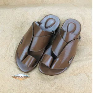 Mens Brown Vegan Leather Sandals ~ SandCruisers ~ Traditional Arabian Sandals ~ Great for Outdoors, Beaches, Parks, Lakes, Pools & Parties!