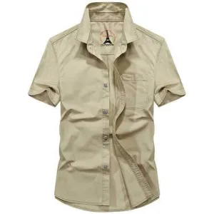 Mens Military Casual Work Shirt