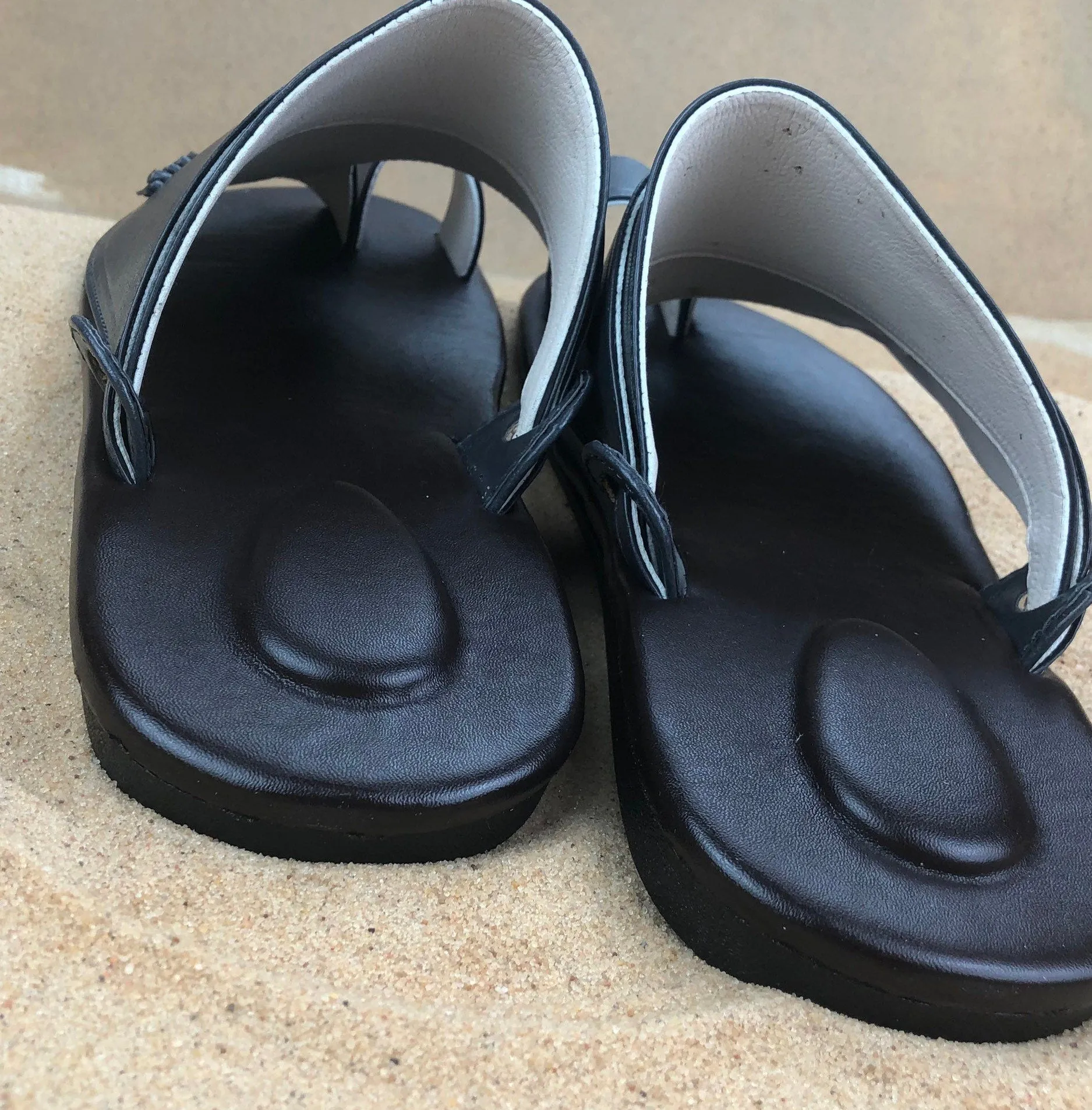 Mens Steel Grey Vegan Leather Sandals ~ SandCruisers ~ Traditional Arabian Sandals ~ Great for Outdoors, Beaches, Parks, Lakes, Pools!