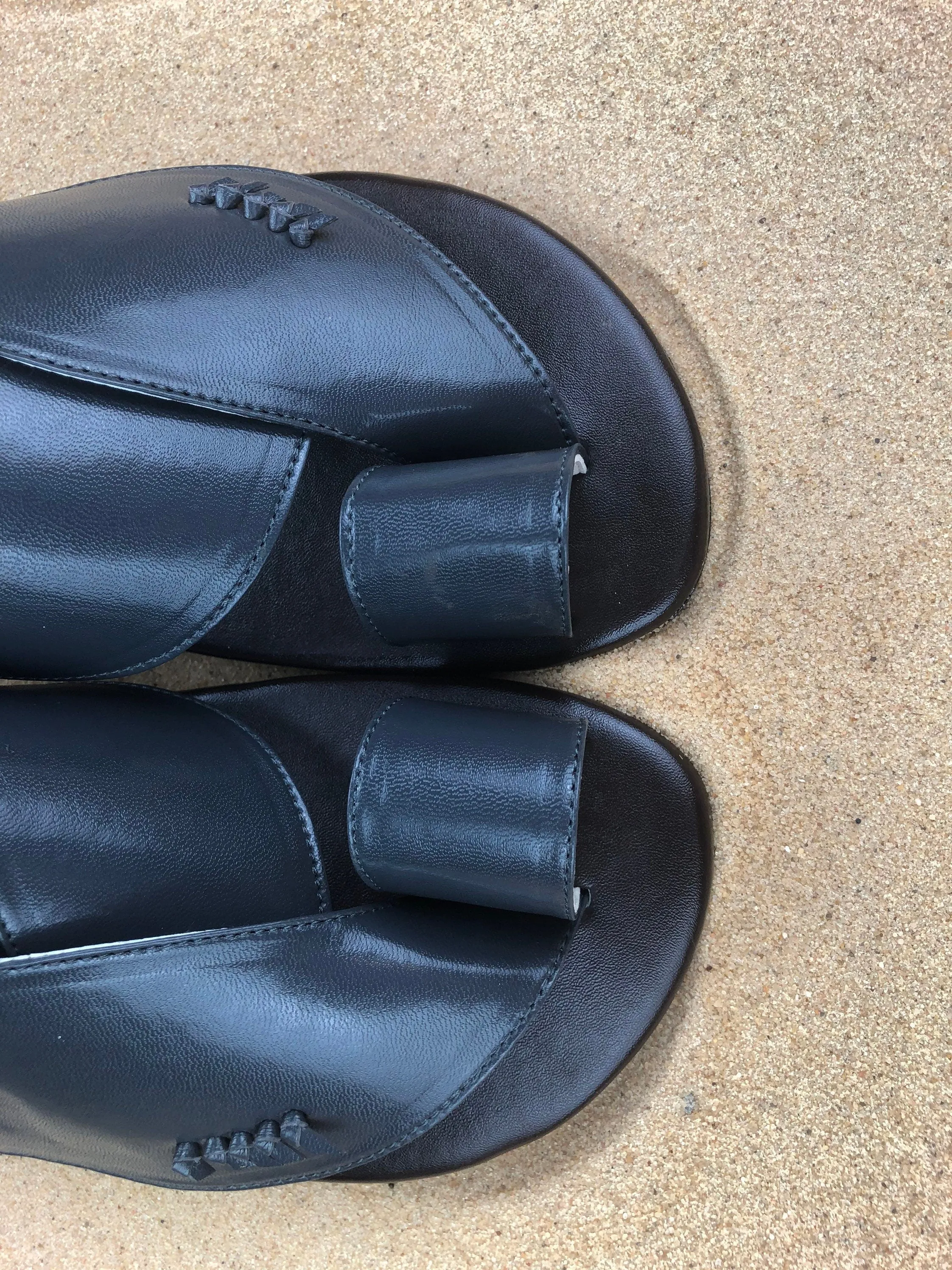 Mens Steel Grey Vegan Leather Sandals ~ SandCruisers ~ Traditional Arabian Sandals ~ Great for Outdoors, Beaches, Parks, Lakes, Pools!