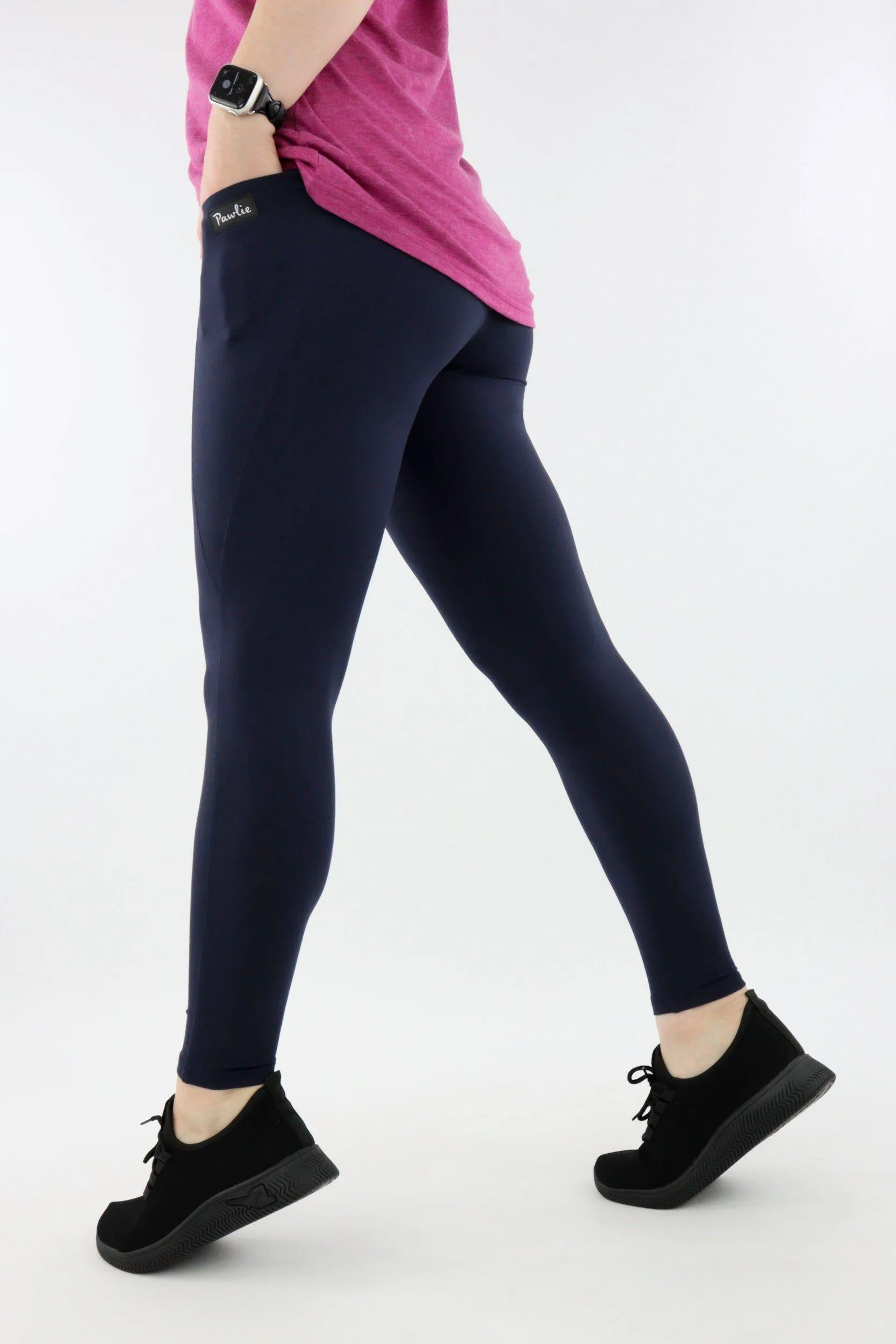 Navy - Hybrid 2.0 - Leg Pockets - Full Leggings