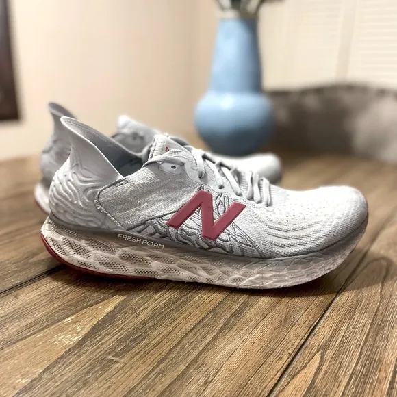 New Balance Fresh Foam 1080v10 Running Shoe Summer Fog Crimson 11.5 2E Sneaker