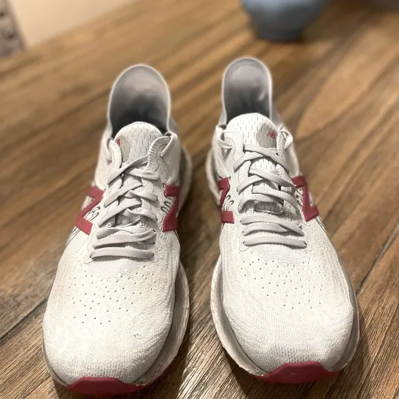 New Balance Fresh Foam 1080v10 Running Shoe Summer Fog Crimson 11.5 2E Sneaker