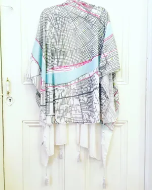 New Orleans Map Shawl