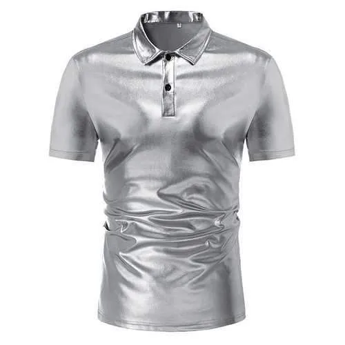 Night Club Shiny Shirt Dress Shirt