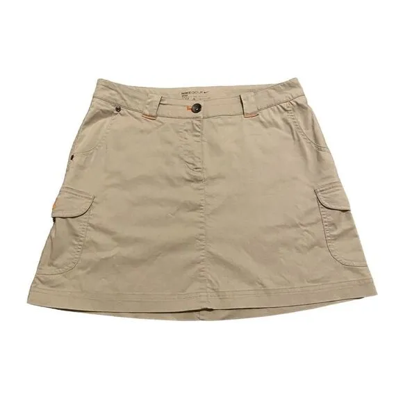 Nike Golf Sport Dri Fit Cargo Utility Activewear Casual Relaxed Mini Skirt