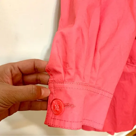 NWOT H&amp;M Coral Pink Trench Coat - Size 10
