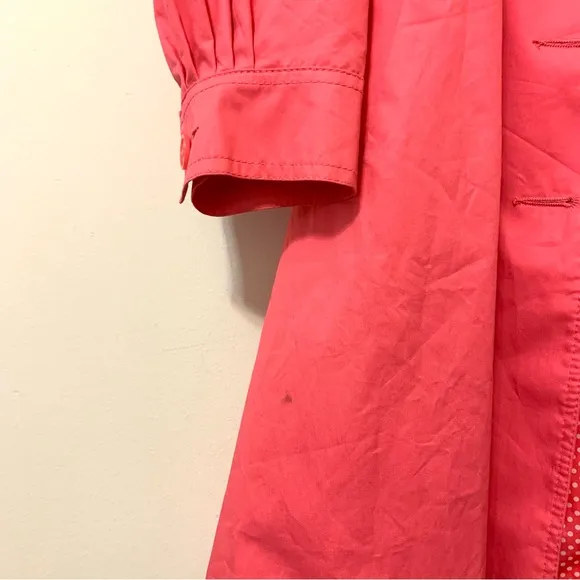 NWOT H&amp;M Coral Pink Trench Coat - Size 10