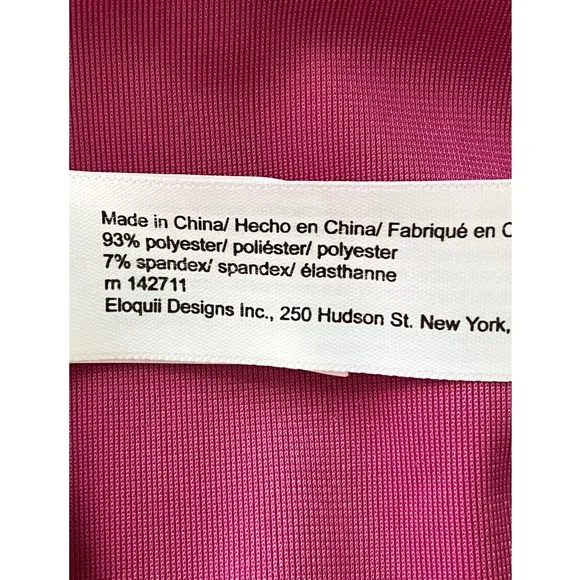 NWT Eloquii Velvet Twist Front Slit Midi Skirt, Pink - Size 20