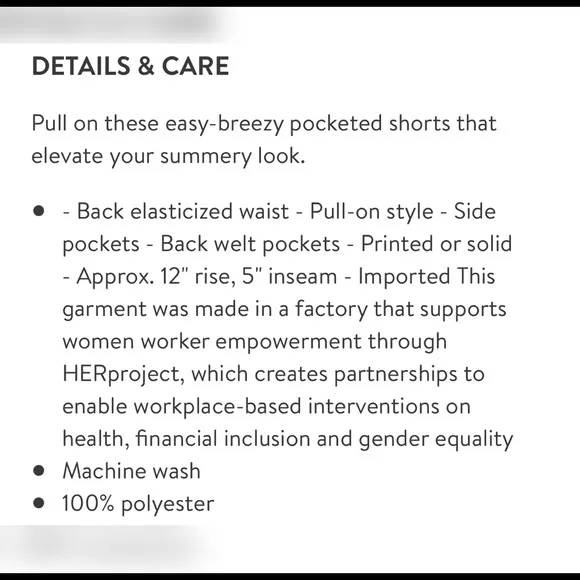 NWT Halogen Soft Pull On Shorts