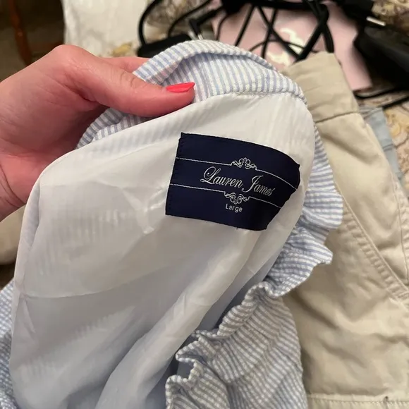 NWT Lauren James Seersucker Skirt