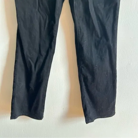 NYDJ Marilyn Straight Black Jeans