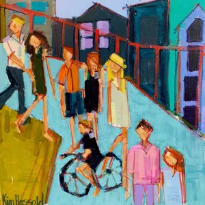 On The Bridge- 24x24