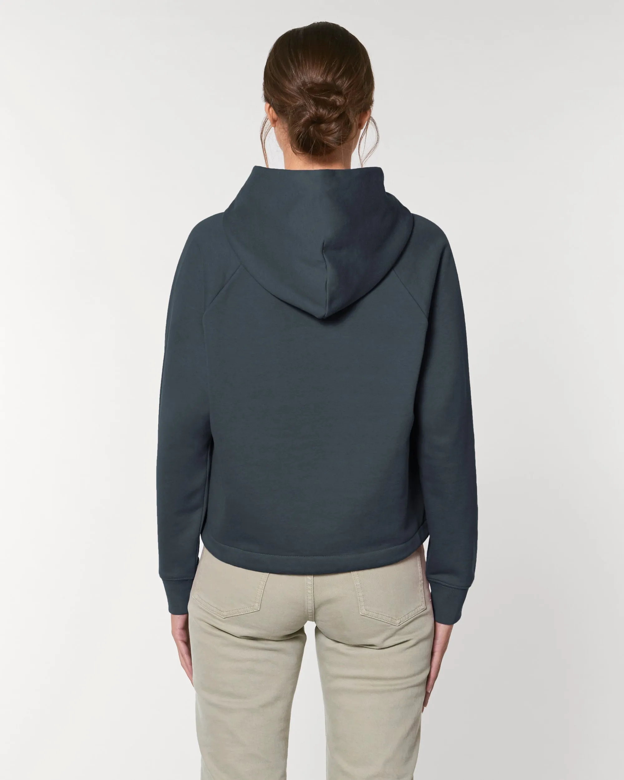 Organic Cropped Hoodie: Womens
