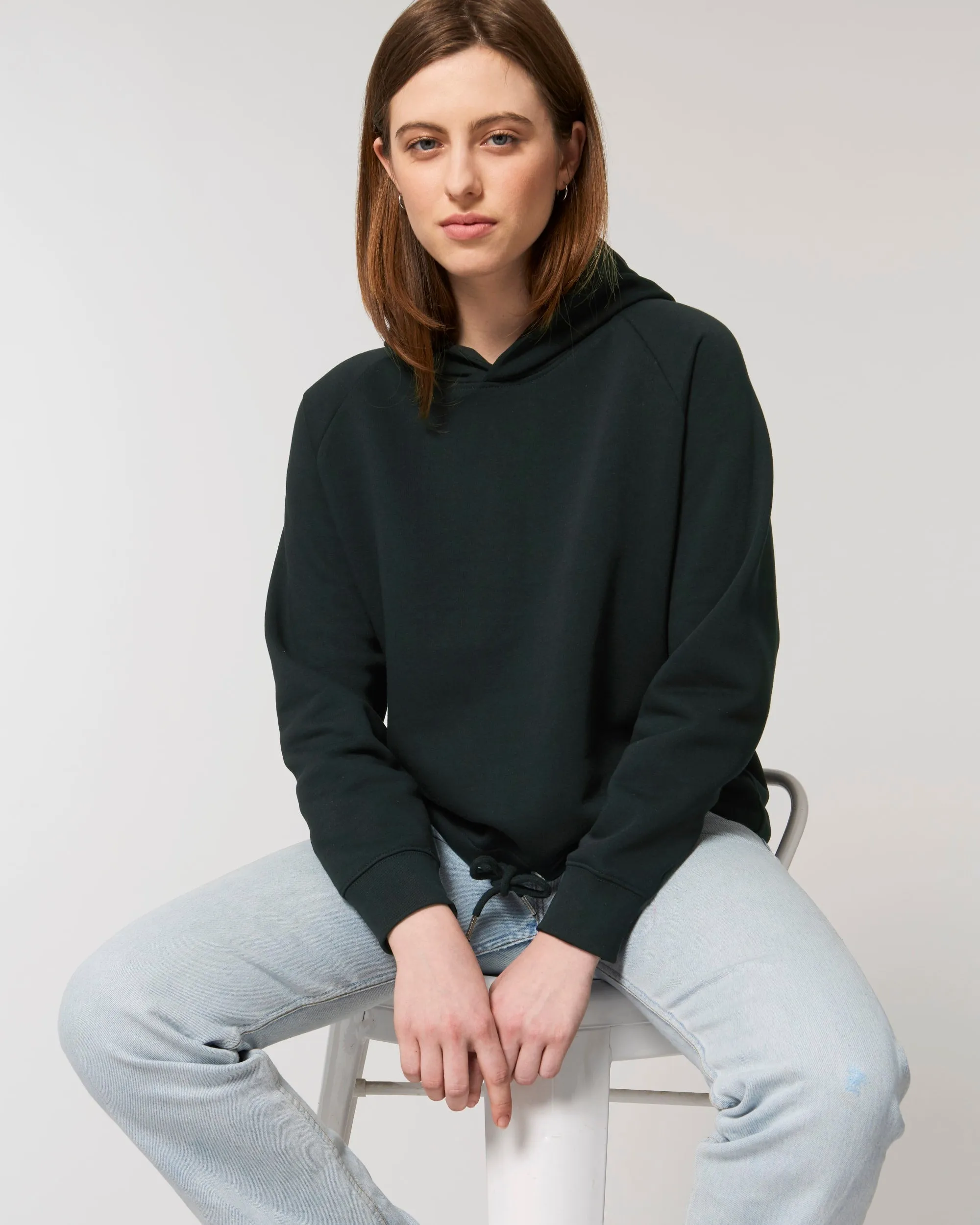 Organic Cropped Hoodie: Womens