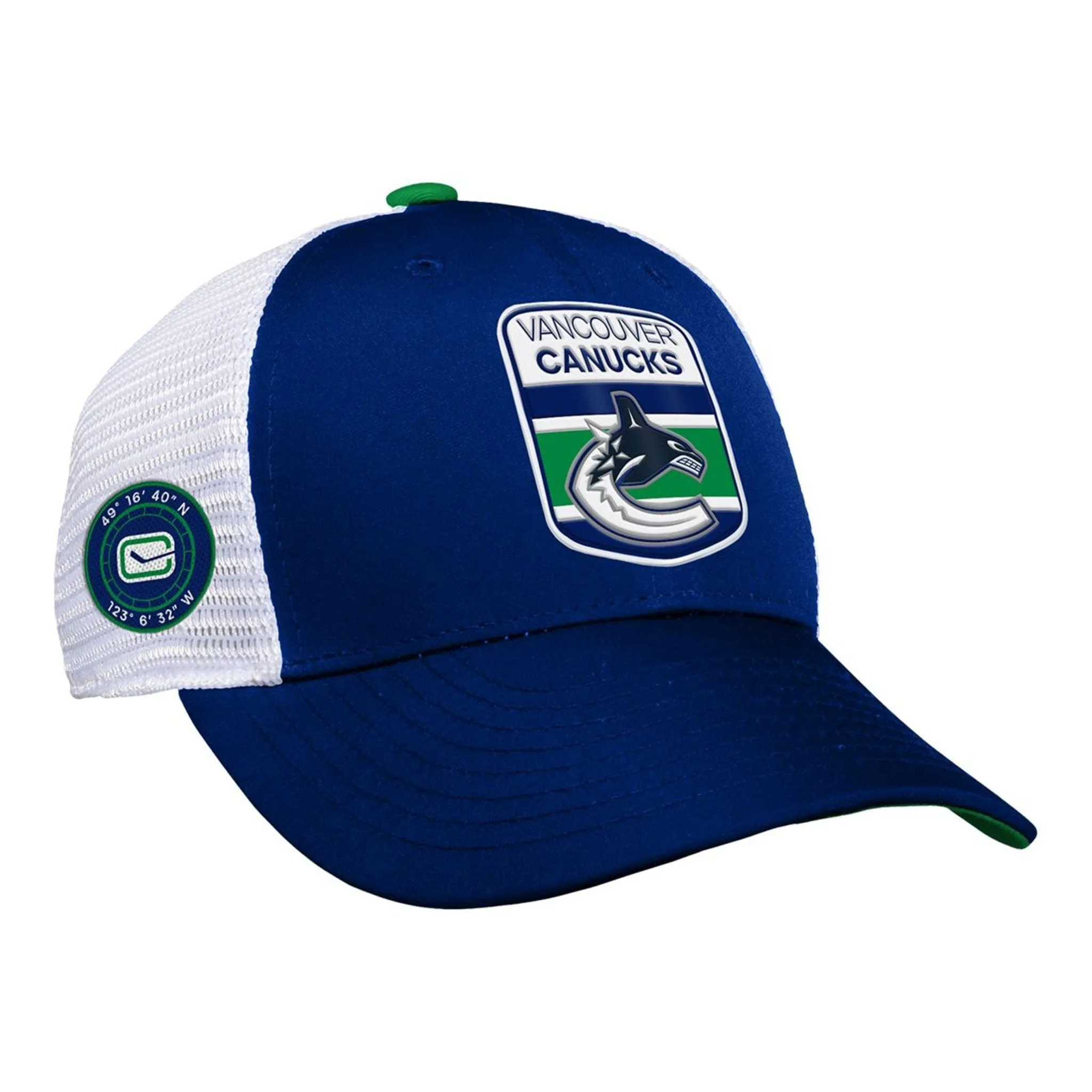 Outer Stuff NHL Draft Structured Trucker Youth Hat - Vancouver Canucks