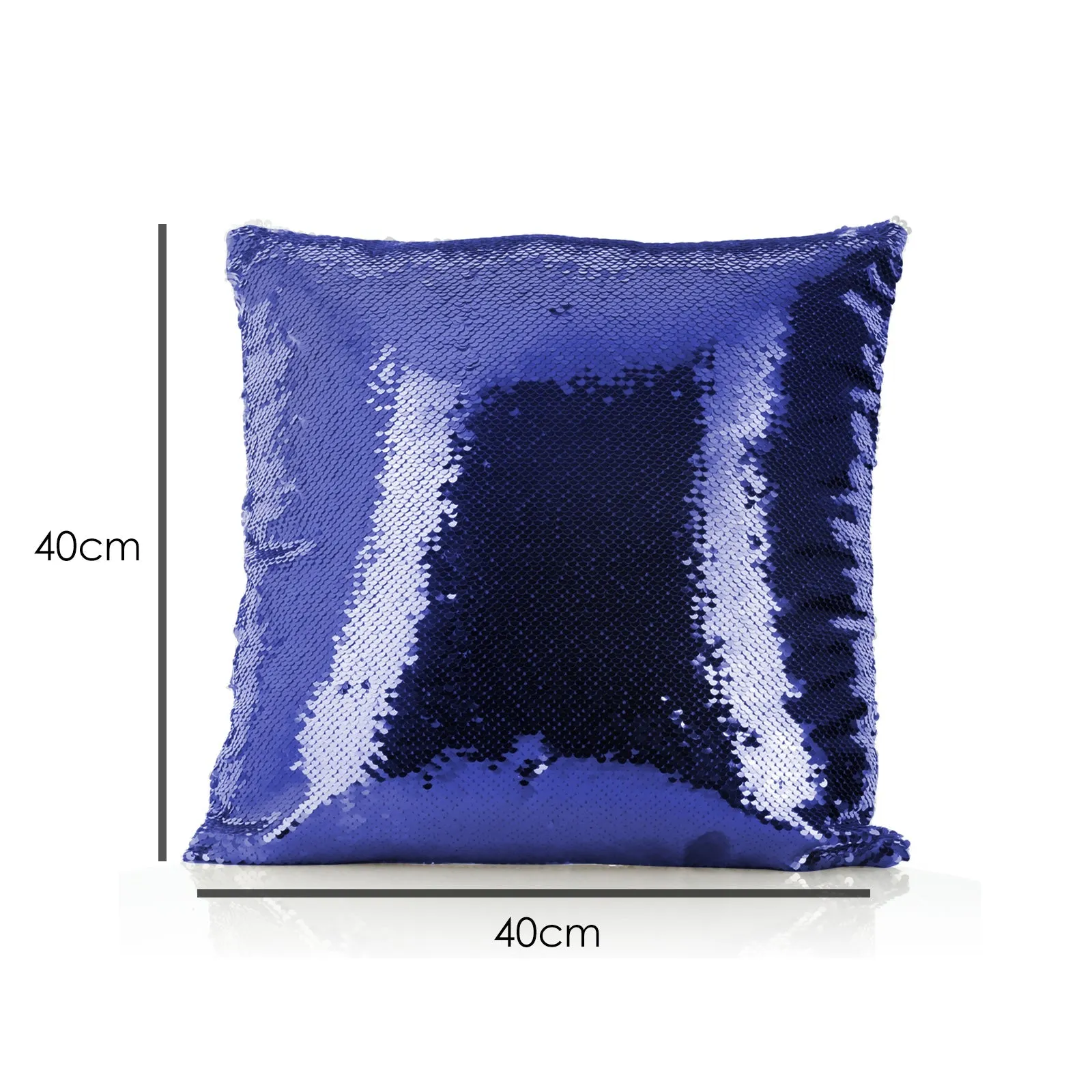 Personalised Sequin Cushion with Welcoming Text and Relaxing Mum and Baby Hippos