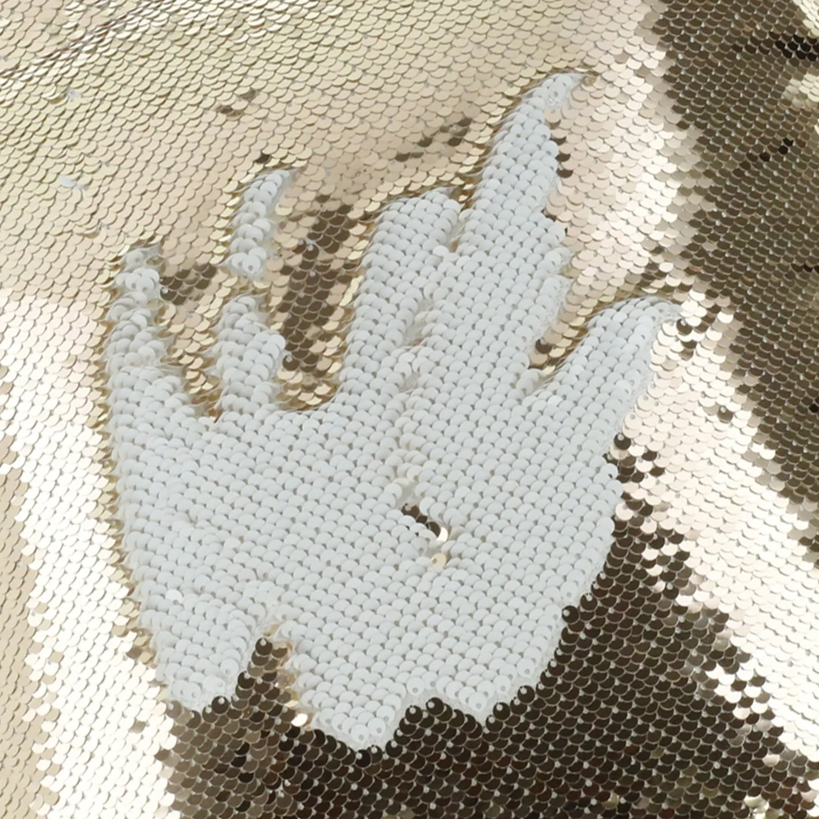 Personalised Sequin Cushion with Welcoming Text and Relaxing Mum and Baby Hippos