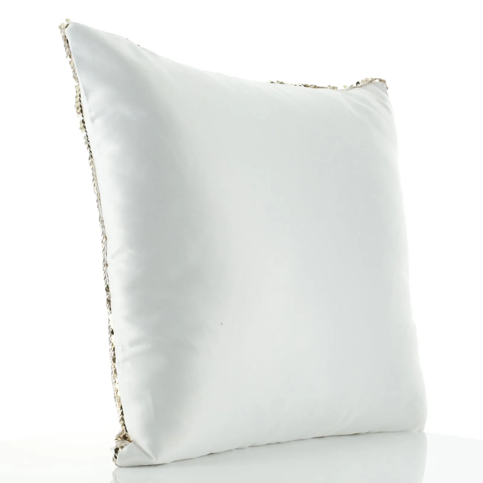 Personalised Sequin Cushion with Welcoming Text and Relaxing Mum and Baby Hippos
