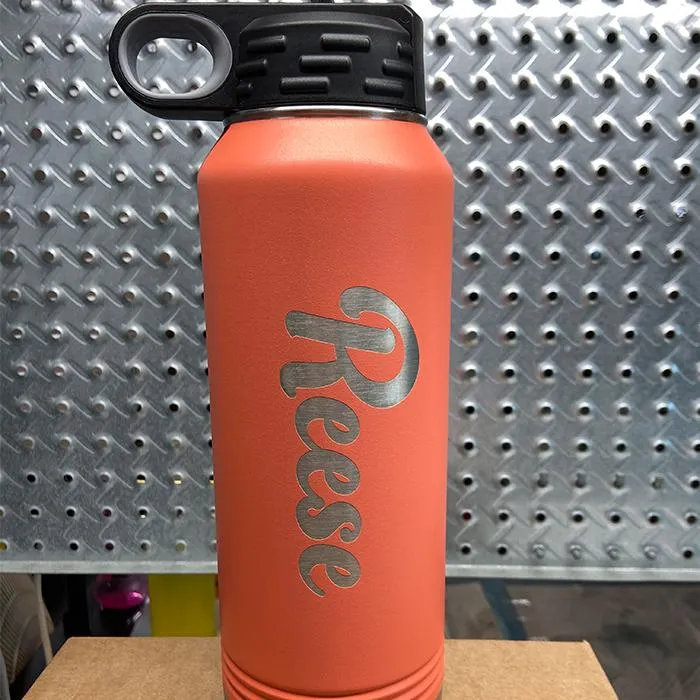 PERSONALIZED Name Engraved 32oz Sport Bottle