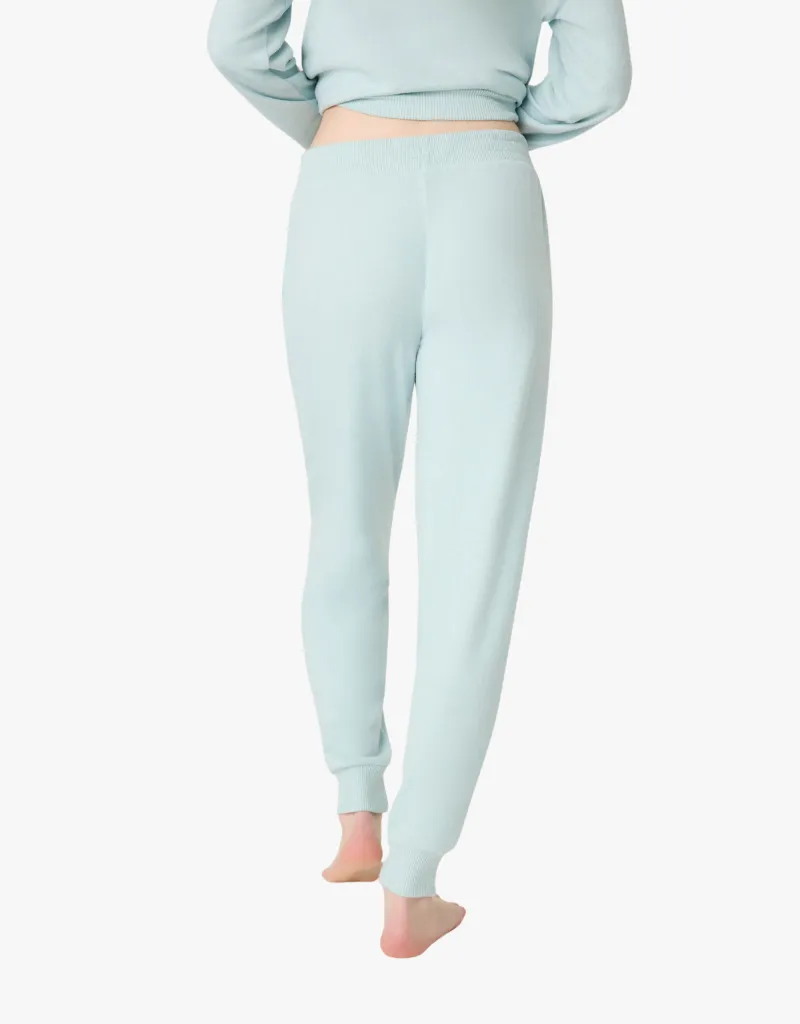 PJ Salvage Sunshine On My Mind Banded Pants in Dusty Blue