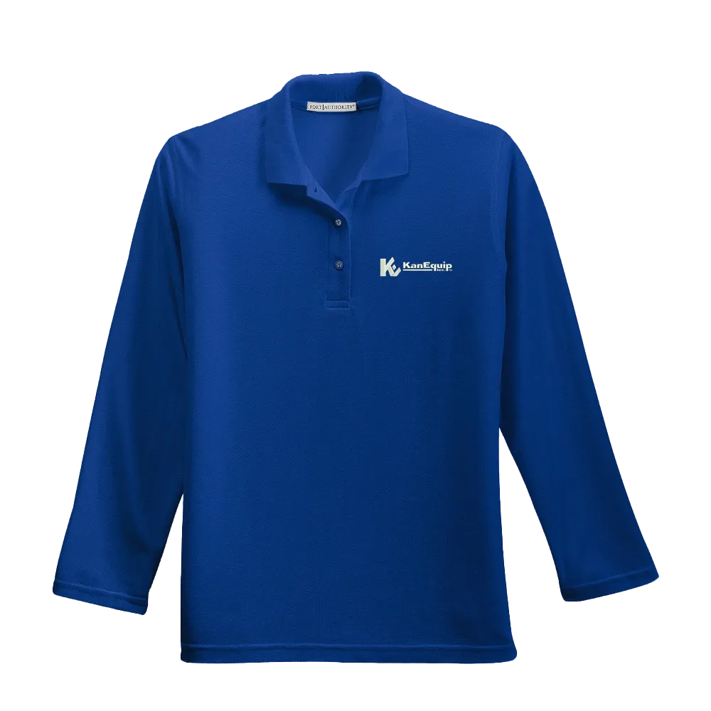 Port Authority® Ladies Silk Touch™ Long Sleeve Polo