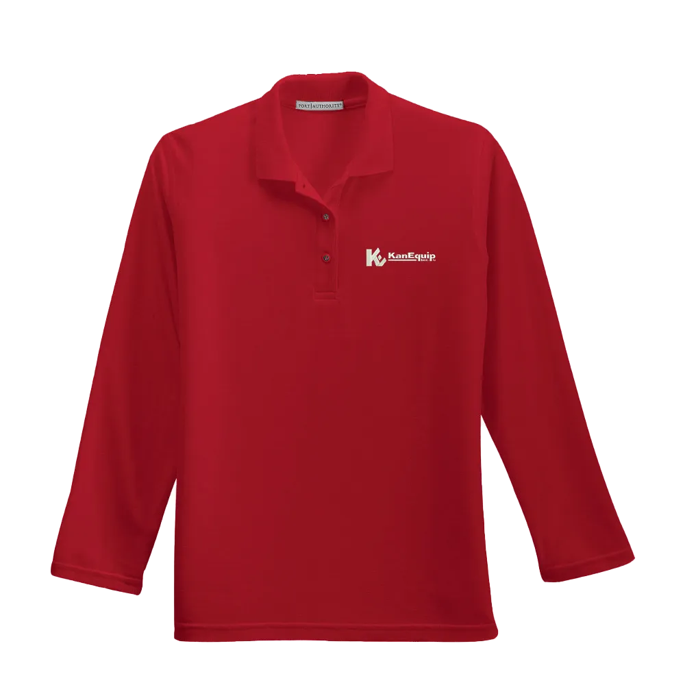 Port Authority® Ladies Silk Touch™ Long Sleeve Polo