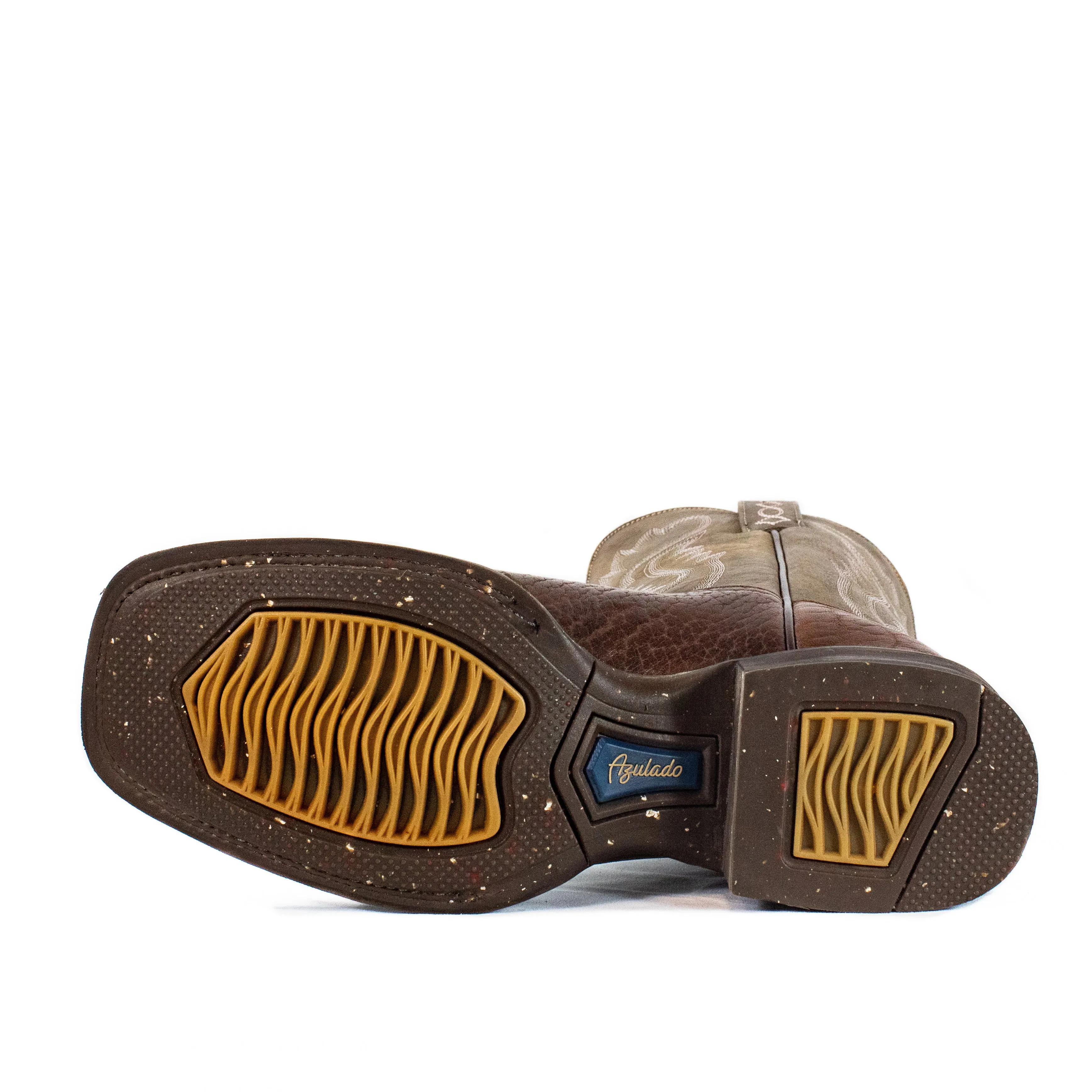 Ranch Boot (Rubber Sole) - Square Toe - Brown
