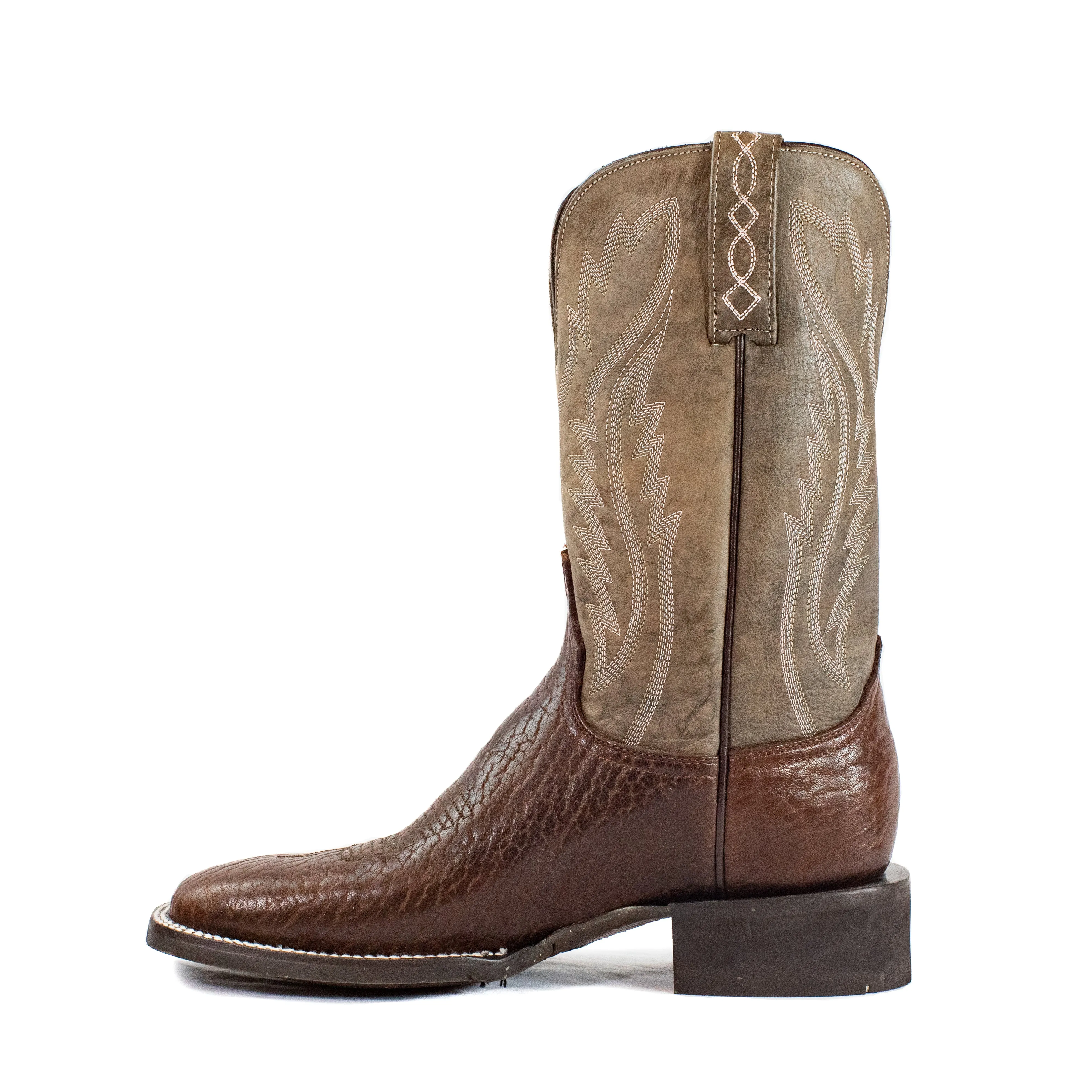 Ranch Boot (Rubber Sole) - Square Toe - Brown
