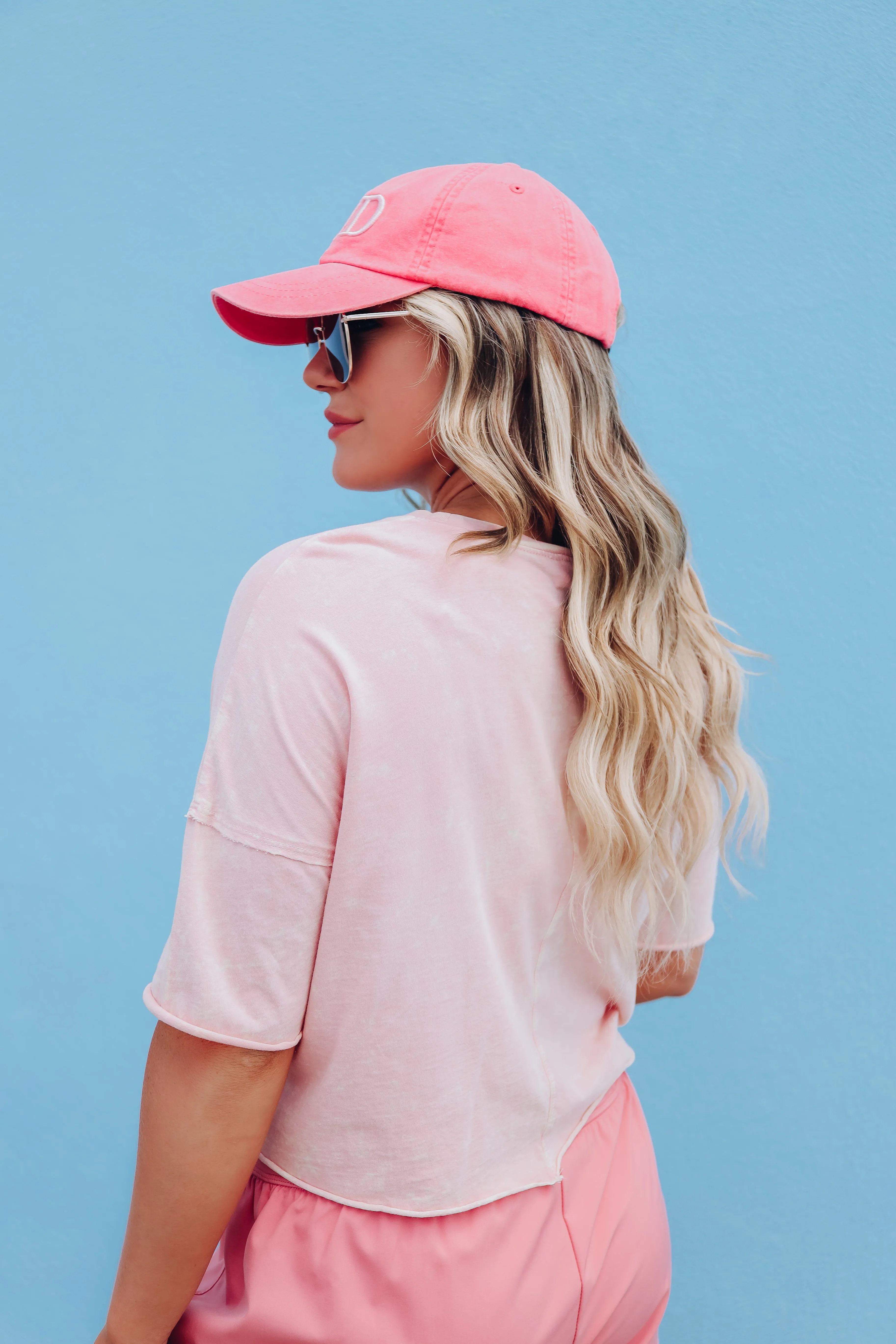 Redefining Style Casual Crop Top - Pastel Peach