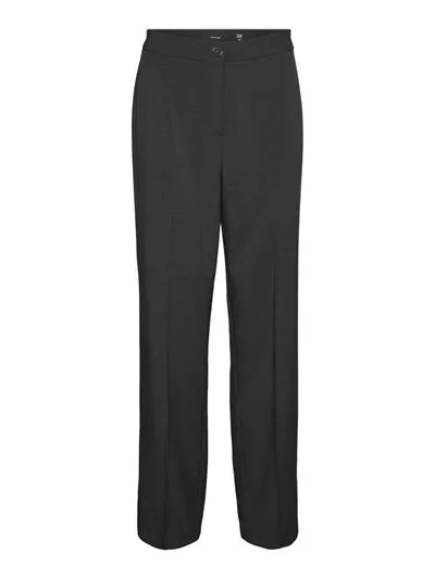 Rita Black Straight Trousers