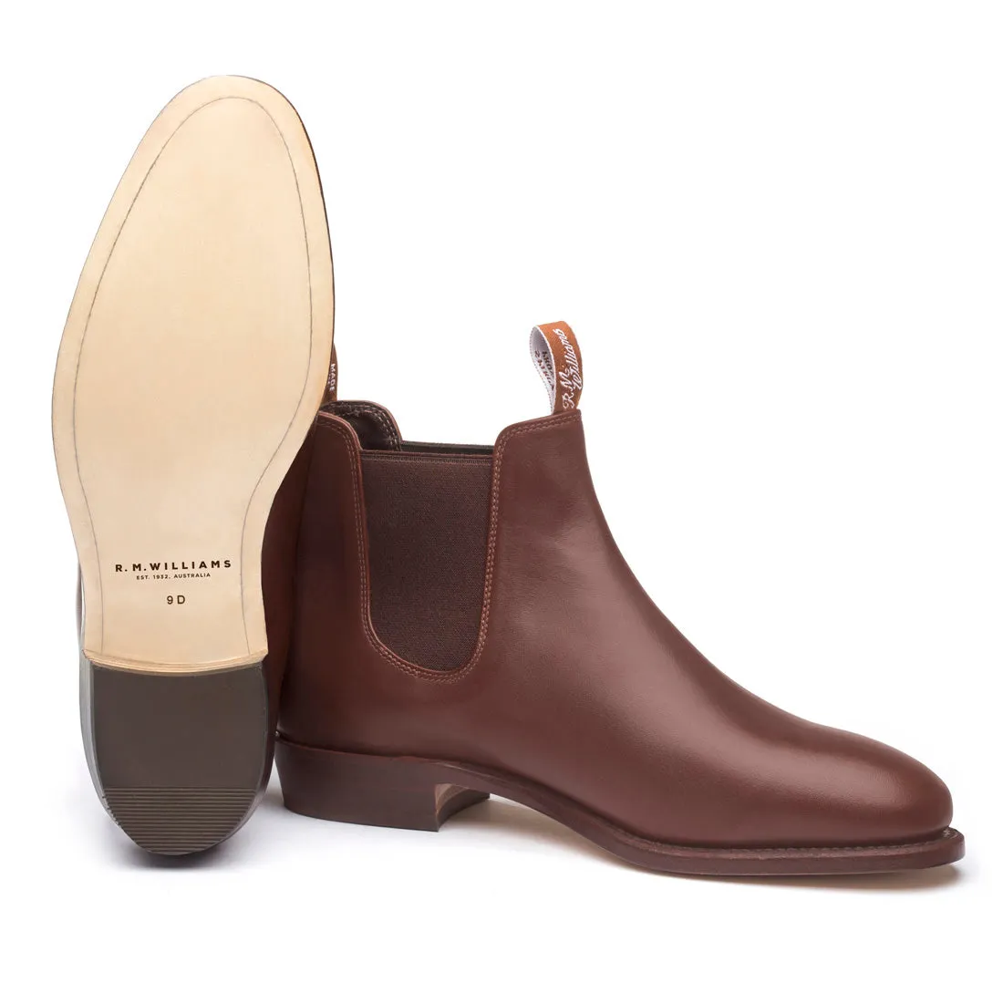 R.M. Williams Classic Adelaide Boot - D Fit - Dark Tan