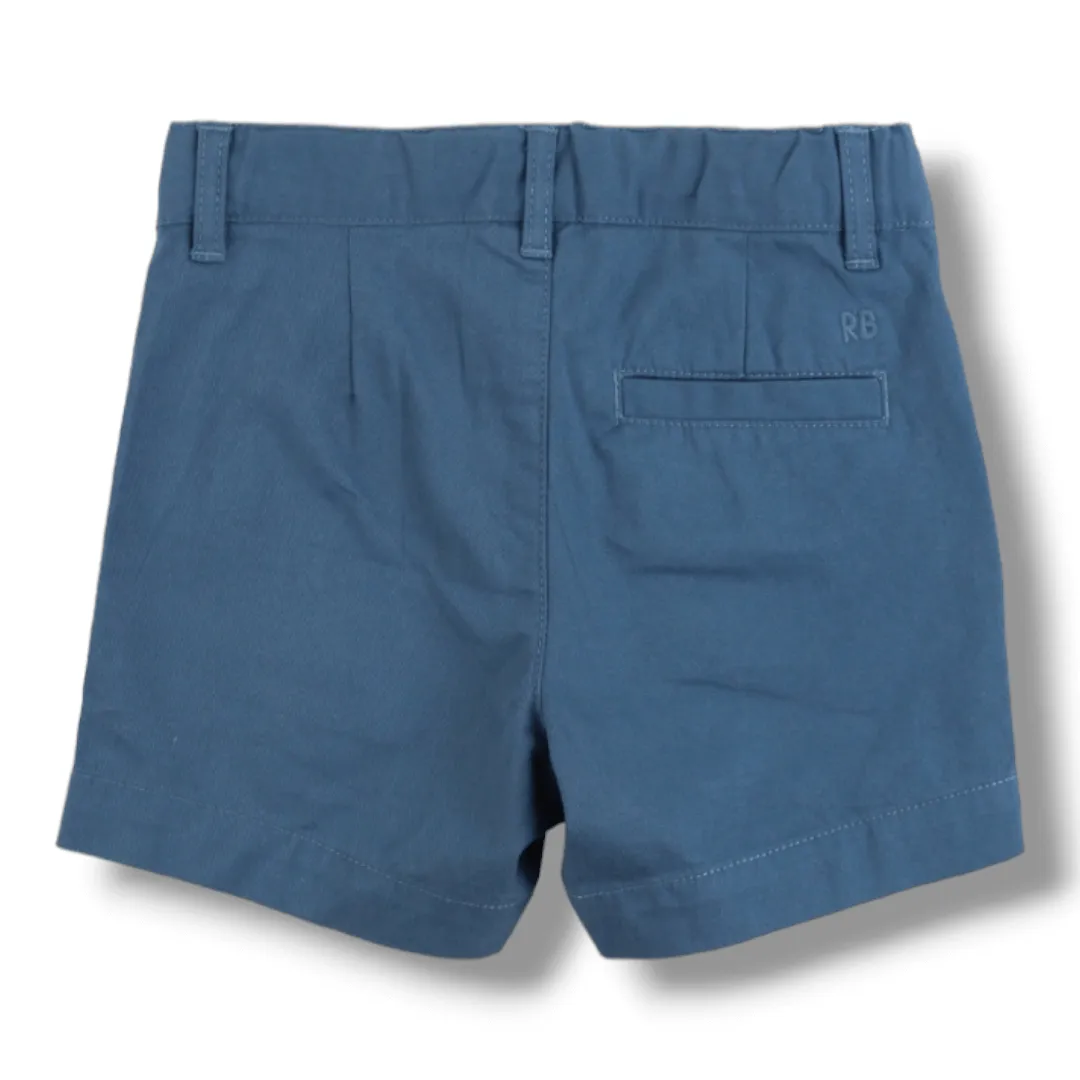 RuffleButts | Chino Shorts | Indigo