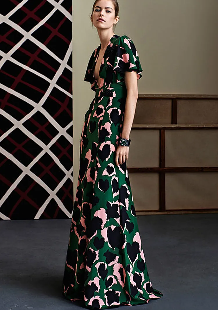 Runway Camouflage Boho Beach Women Party Sexy Elegant Dresses