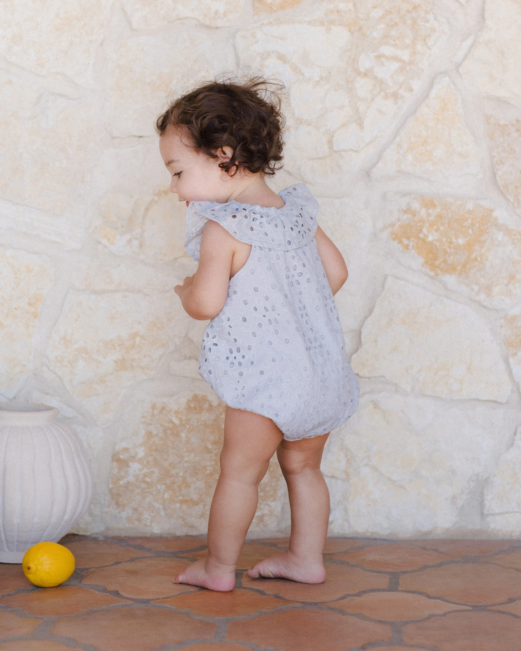 RYLEE   CRU Myla Romper || Light Blue