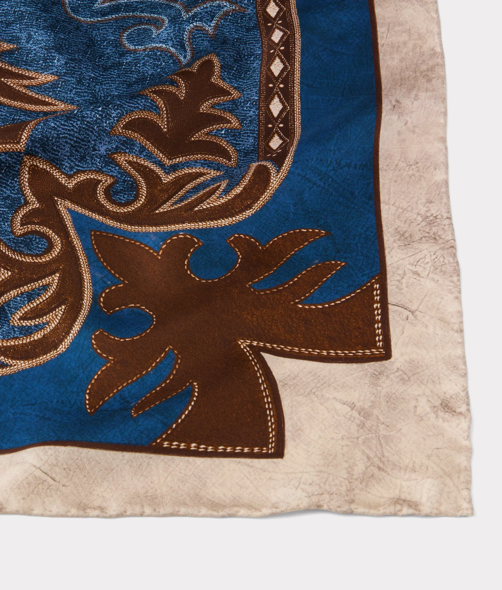 Saddle Scarf :: Blue/Brown