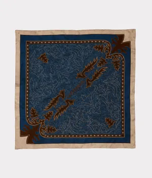 Saddle Scarf :: Blue/Brown