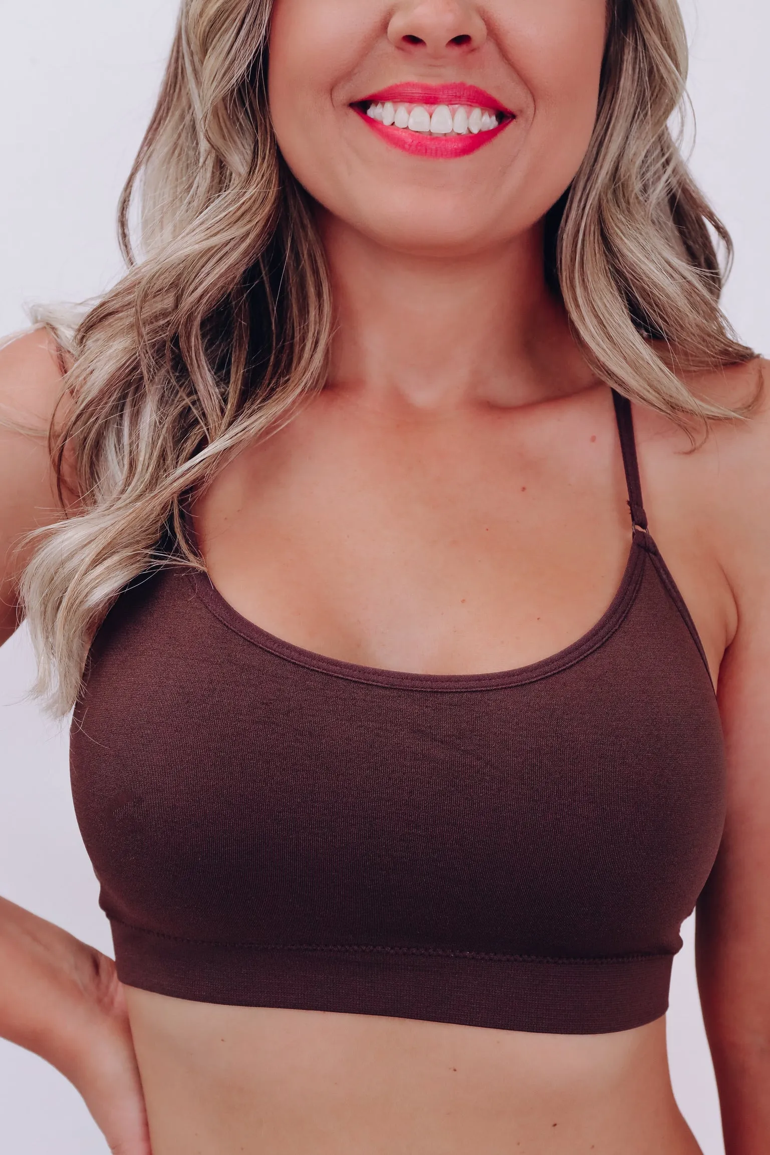 Simplistic Comfy Bralette - Brown
