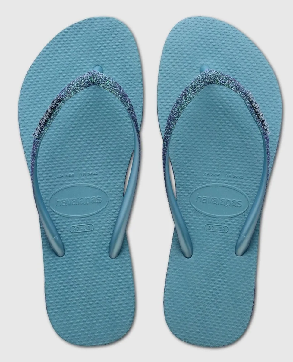 Slim Sparkle II Nautical Blue Flip Flop