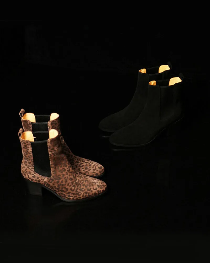 Soft Suede Leather Ankle Boots