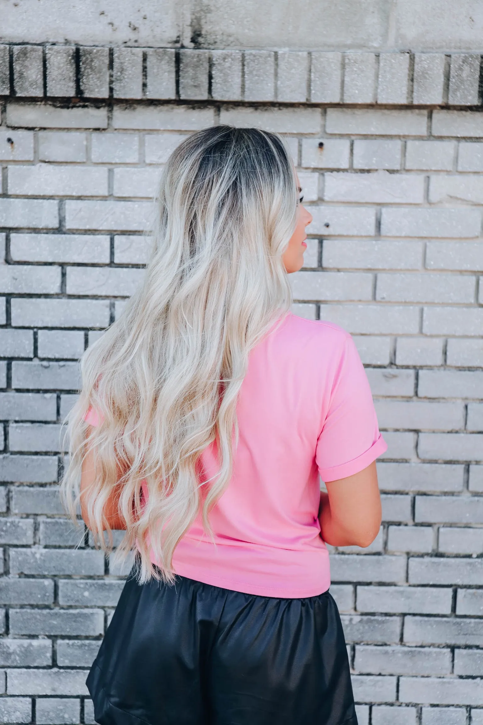 Spiral Knot Crop Top - Bubblegum