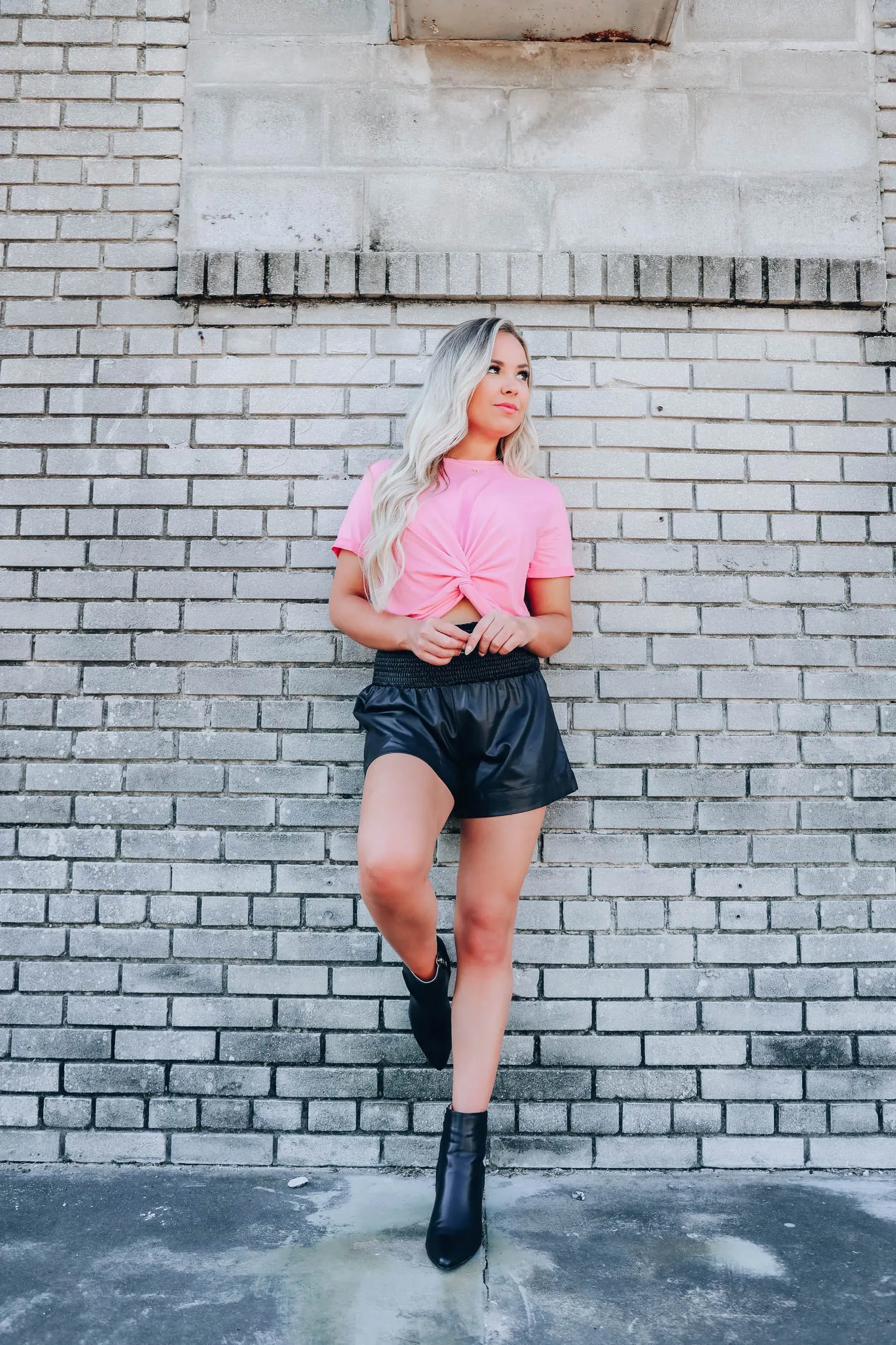 Spiral Knot Crop Top - Bubblegum