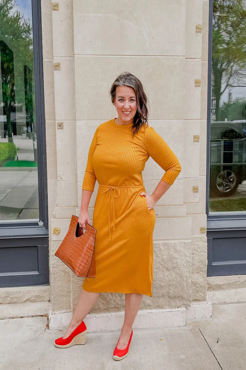 Stella Dress (Mustard)